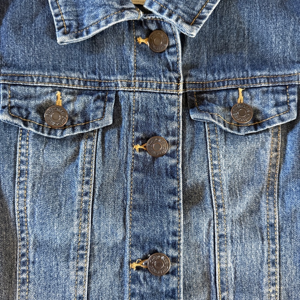 Cherokee Sleeveless Denim Vest Jacket - Classic Blue - XL/TG (14-16) - Picture 10 of 14